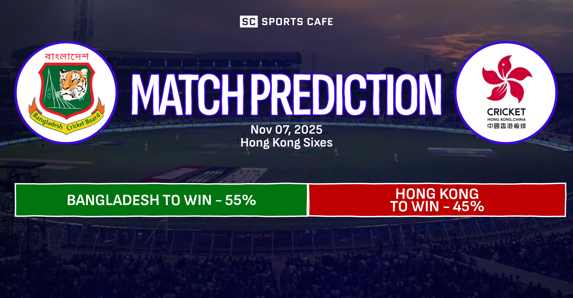 Bangladesh vs Hong Kong, China